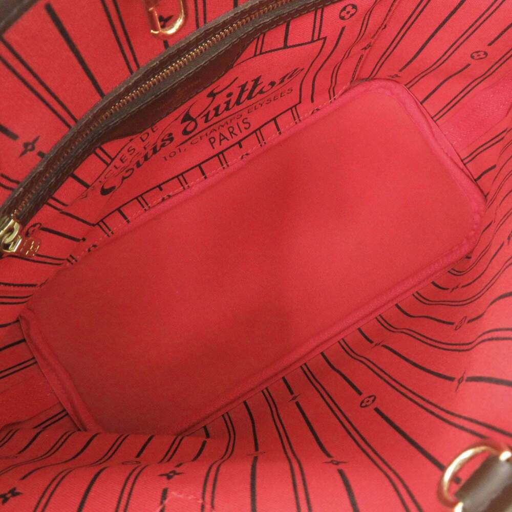 LOUIS VUITTON Brown Damier Neverfull PM Tote Bag - Picture 6 of 10